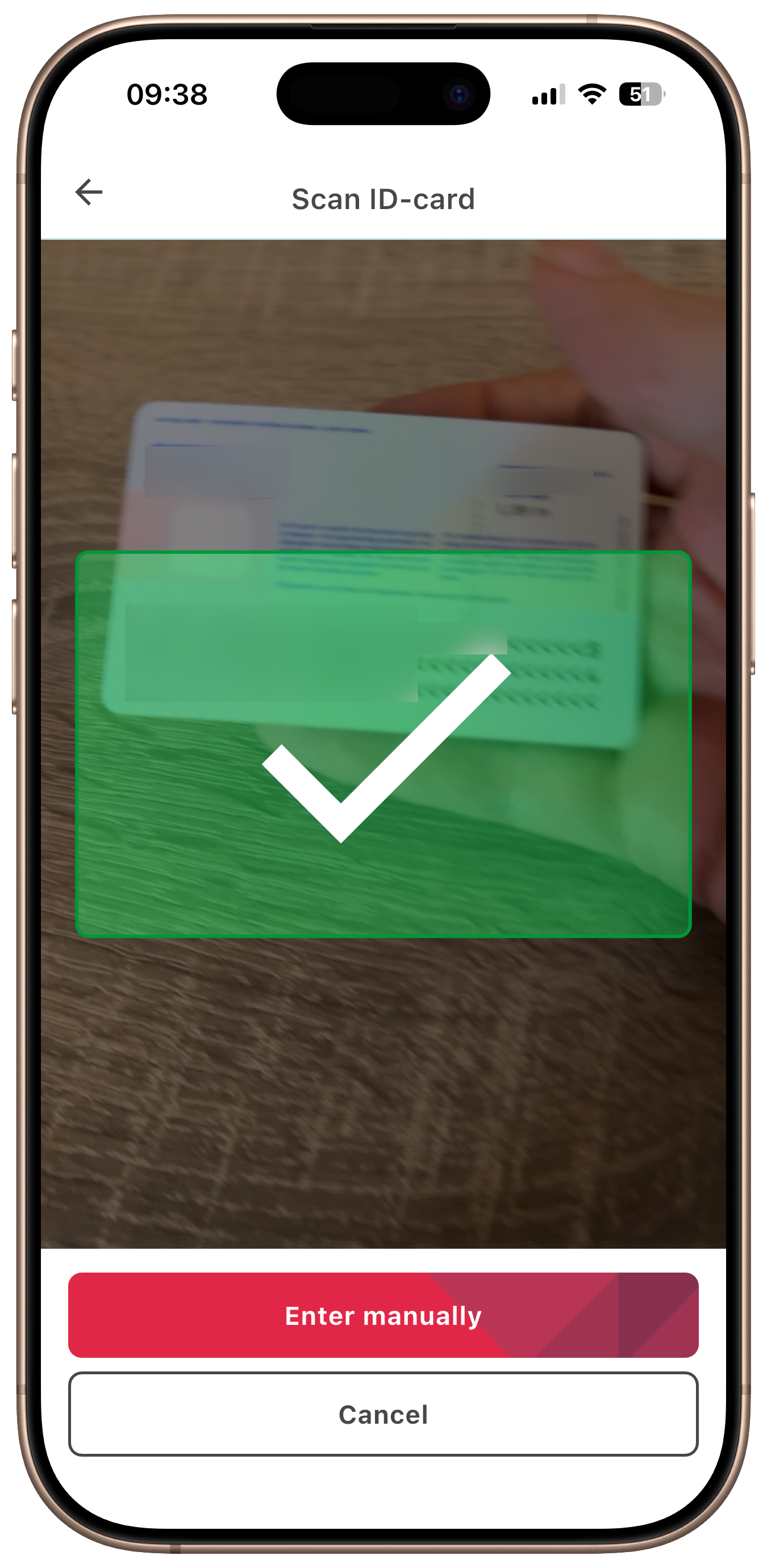 Yivi app - Scan ID card MRZ