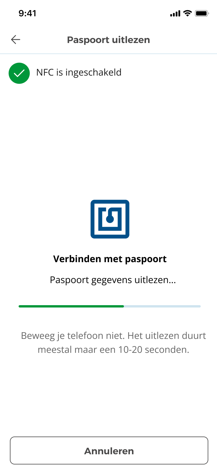 Yivi app UX design for age verification flow