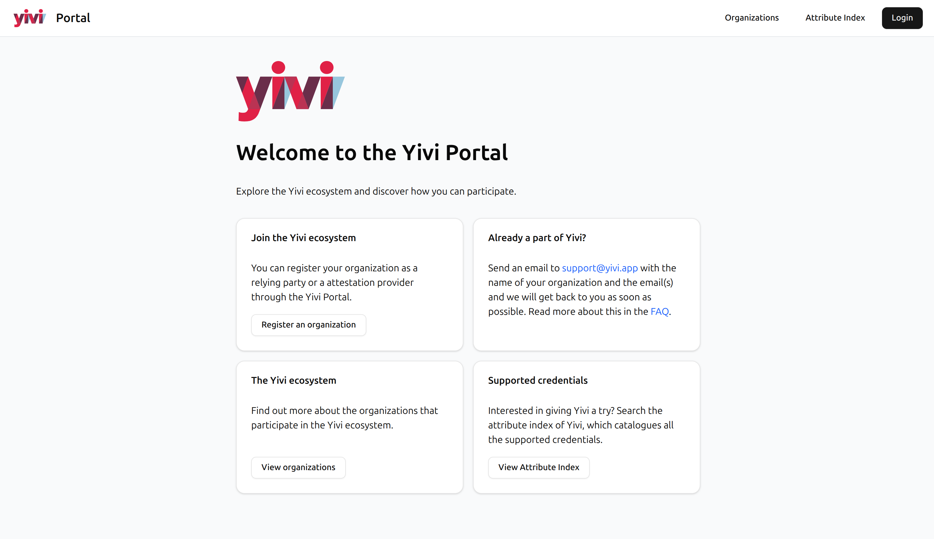 Yivi Portal first look